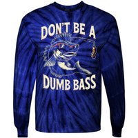 Funny Bass Fishing Stuff Funny Dad Bass Fish Papa Fishing Tie-Dye Long Sleeve Shirt