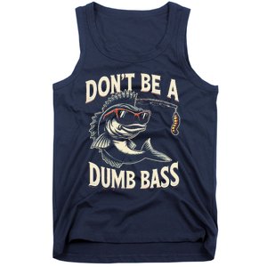 Funny Bass Fishing Stuff Funny Dad Bass Fish Papa Fishing Tank Top