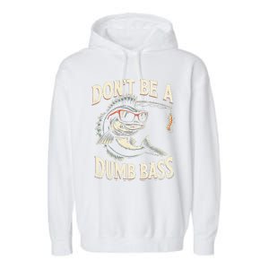 Funny Bass Fishing Stuff Funny Dad Bass Fish Papa Fishing Garment-Dyed Fleece Hoodie