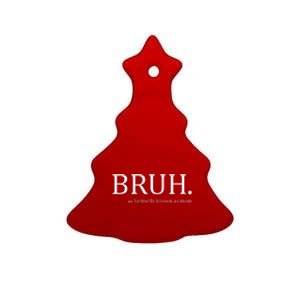 Funny Bruh Formerly Known As Mom Ceramic Tree Ornament