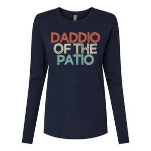 Funny Best Friend Gift Daddio Of The Patio Womens Cotton Relaxed Long Sleeve T-Shirt