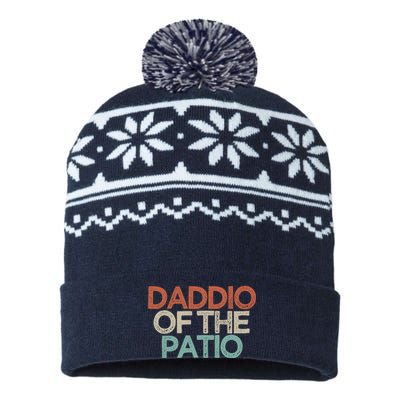 Funny Best Friend Gift Daddio Of The Patio USA-Made Snowflake Beanie