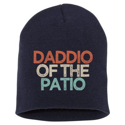 Funny Best Friend Gift Daddio Of The Patio Short Acrylic Beanie