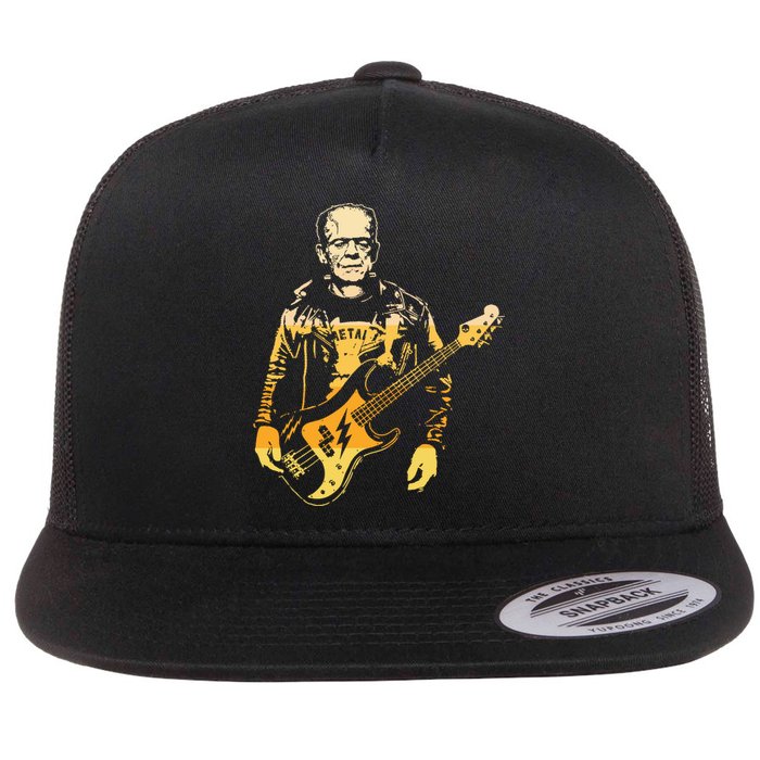 Frankenstein Bass Flat Bill Trucker Hat