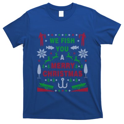 Funny Bass Fishing Ugly Christmas Sweater Party Funny Gift T-Shirt