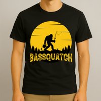 Funny Bassquatch Fishing T-Shirt