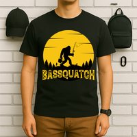 Funny Bassquatch Fishing T-Shirt
