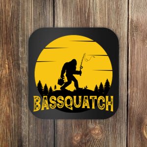 Funny Bassquatch Fishing Coaster