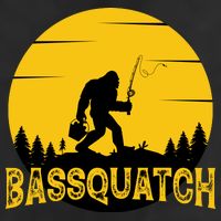 Funny Bassquatch Fishing Trucker Hat