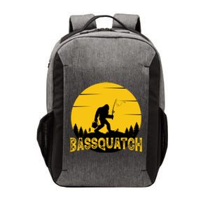 Funny Bassquatch Fishing Vector Backpack