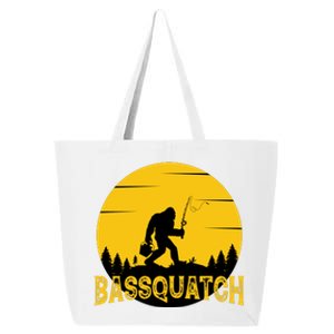 Funny Bassquatch Fishing 25L Jumbo Tote