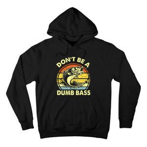 Funny Bass Fishing Stuff Funny Dad Bass Fish Papa Fishing Tall Hoodie