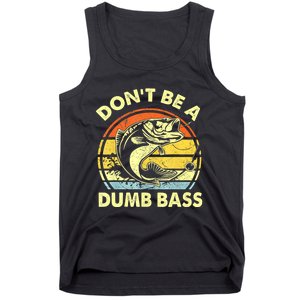 Funny Bass Fishing Stuff Funny Dad Bass Fish Papa Fishing Tank Top