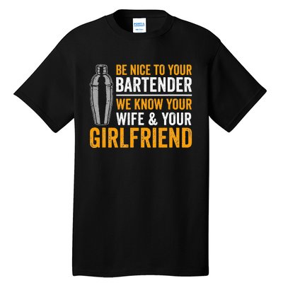 Funny Bartender Tall T-Shirt