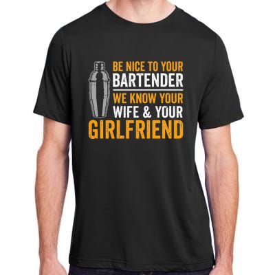 Funny Bartender Adult ChromaSoft Performance T-Shirt