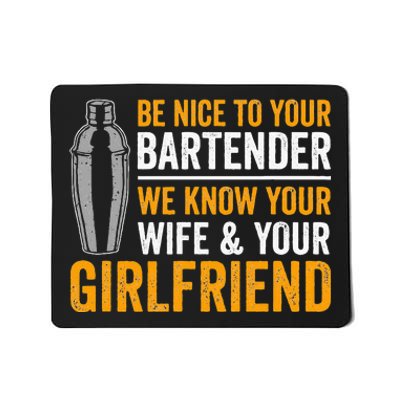 Funny Bartender Mousepad