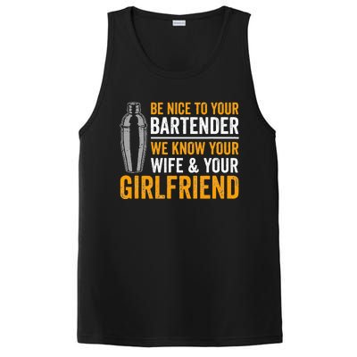 Funny Bartender PosiCharge Competitor Tank