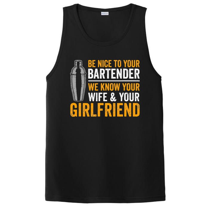 Funny Bartender PosiCharge Competitor Tank