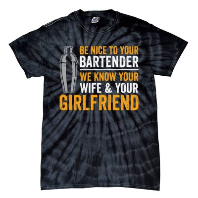 Funny Bartender Tie-Dye T-Shirt