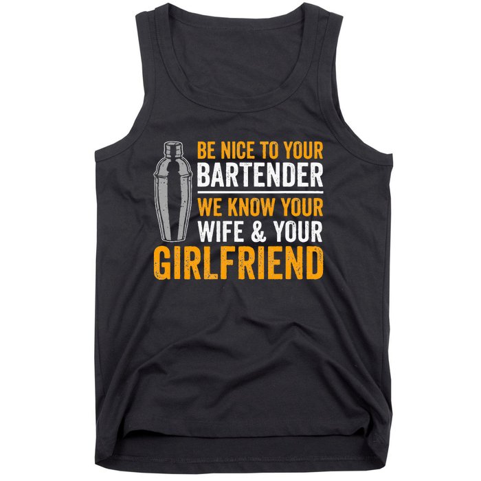 Funny Bartender Tank Top