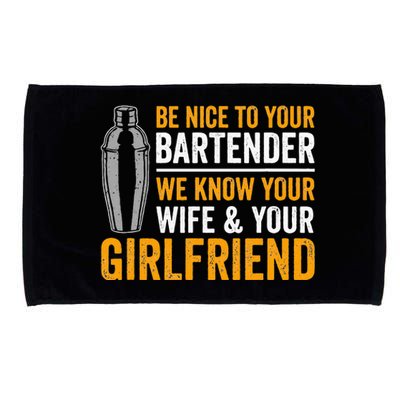 Funny Bartender Microfiber Hand Towel