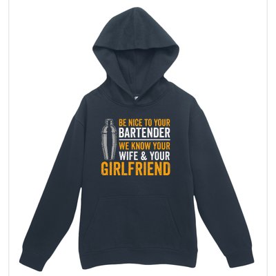 Funny Bartender Urban Pullover Hoodie