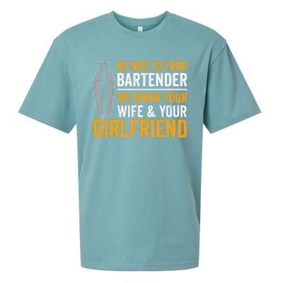 Funny Bartender Sueded Cloud Jersey T-Shirt