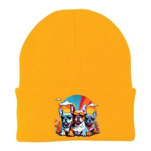 French Bulldog Knit Cap Winter Beanie