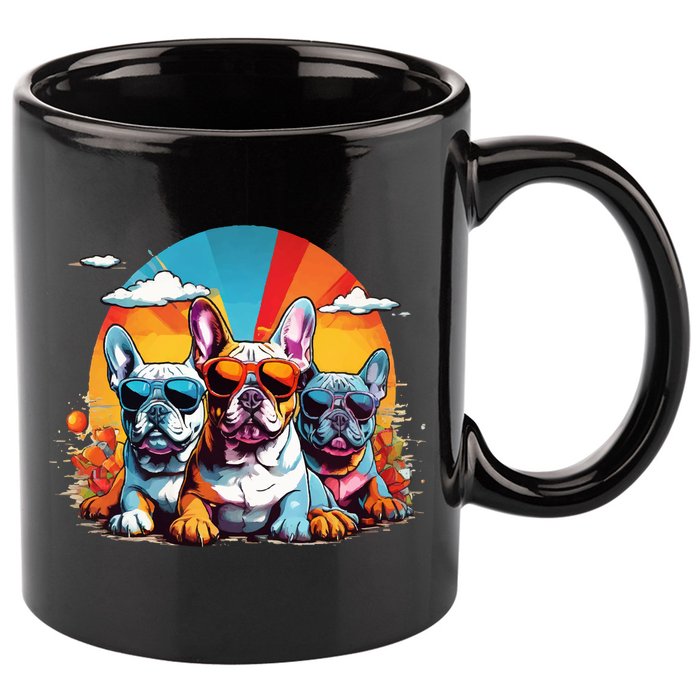 French Bulldog 11oz C Handle Ceramic Mug