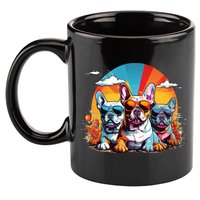 French Bulldog 11oz C Handle Ceramic Mug