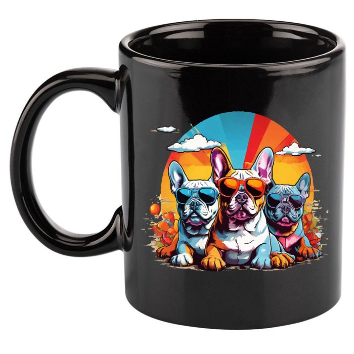 French Bulldog 11oz C Handle Ceramic Mug