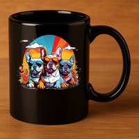 French Bulldog 11oz C Handle Ceramic Mug