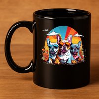 French Bulldog 11oz C Handle Ceramic Mug