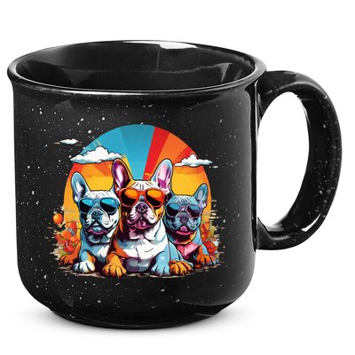 French Bulldog 15oz Campfire Ceramic Mug