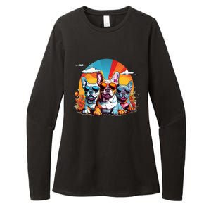 French Bulldog Womens CVC Long Sleeve Shirt