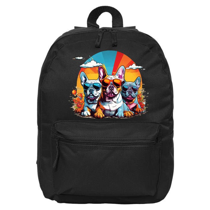 French Bulldog 16 in Basic Backpack