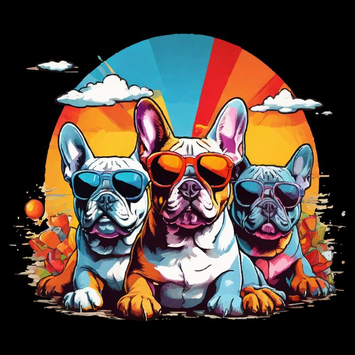 French Bulldog 16 in Basic Backpack