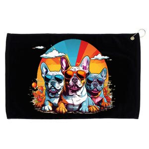 French Bulldog Grommeted Golf Towel