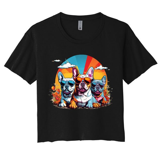 French Bulldog Crop Top
