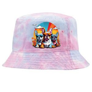 French Bulldog Tie-Dyed Bucket Hat