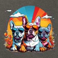 French Bulldog Cotton Canvas Backpack