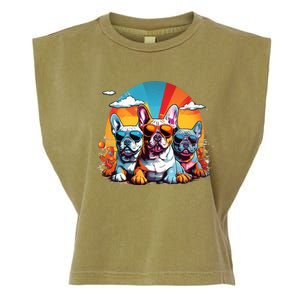 French Bulldog Garment-Dyed Women's Muscle Tee