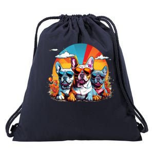 French Bulldog Drawstring Bag