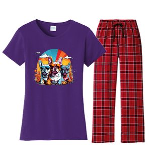 French Bulldog Women's Flannel Pajama Set