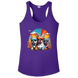 French Bulldog Ladies PosiCharge Competitor Racerback Tank