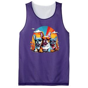 French Bulldog Mesh Reversible Basketball Jersey Tank