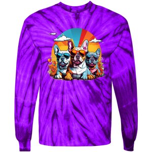 French Bulldog Tie-Dye Long Sleeve Shirt