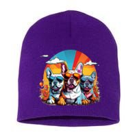 French Bulldog Short Acrylic Beanie