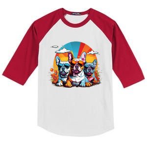 French Bulldog Kids Colorblock Raglan Jersey