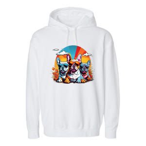 French Bulldog Garment-Dyed Fleece Hoodie